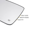 Dodge Ram 1500 2500 Mirror Glass Left Side White w/ Back Heated