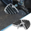 Bike Black 1 Pair 10.5mm Billet Aluminum Motorcycle Footrest Footpeg