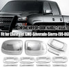GMC Yukon XL Chrome Half Mirror Cover Cap & Door Handle Cover Trim (1999-2006)