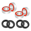 Honda Rancher TRX350TE / TM 2x Front Wheel Hub Bearings Seals (2000–2006)