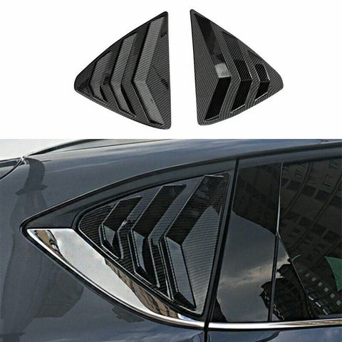 Mazda CX-5 Carbon Fiber Side Window Louver Shutter Cover Trim (2017–2021)
