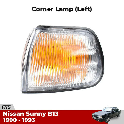 Corner Light Lens Signal Lamp LH Fits Nissan Sunny Sentra B13 Sedan 1990-93 D06