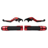 BMW C650GT C600 Red Extendable Brake Clutch Levers & Handlebar Grips (2012-2016)