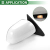 Toyota Highlander Right Side Door Mirror Manual Folding White (2008-2013)