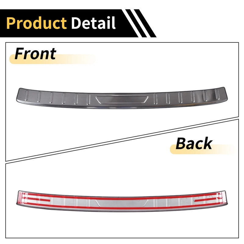 Toyota Camry 2018-2025 Silver Tone 1 x Pcs Rear Bumper Topper