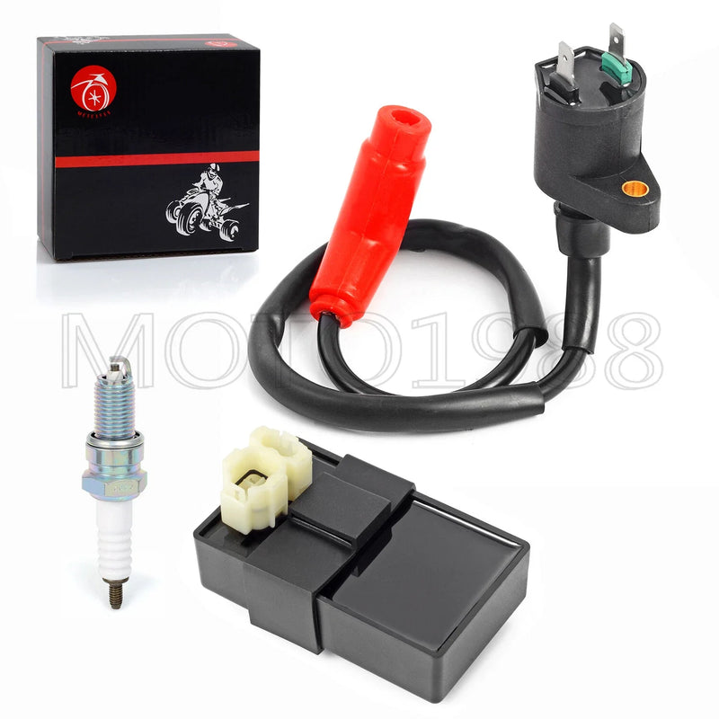 Honda TRX300EX 2 x Igniter CDI BOX & Ignition Coil Spark Plug (1993–2006)
