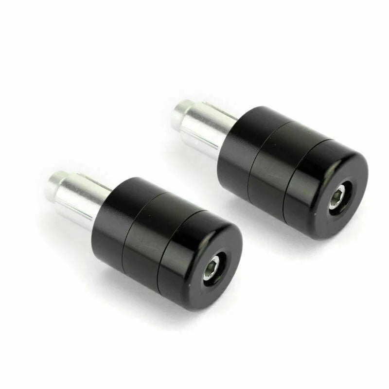 F2 22mm Aluminum Black Motorcycle Handlebar Weights