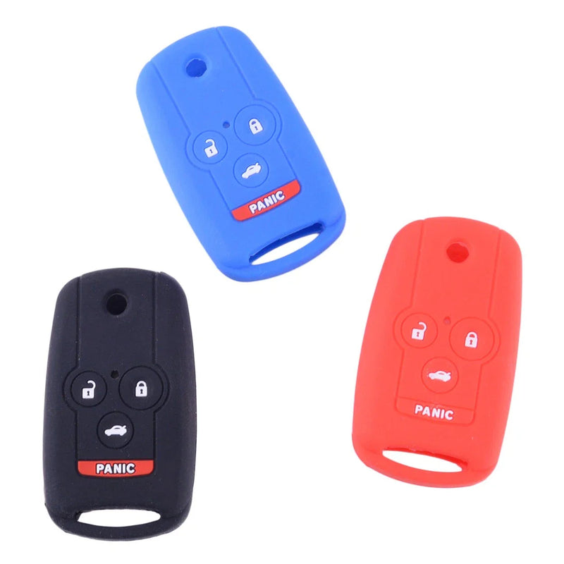 Acura MDX RDX TSX TL ZDX Honda Accord 3 x Smart Key Case Covers (2007-2020)