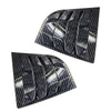Kia K3 Forte Black Rear Window Louvers (2014-2018)