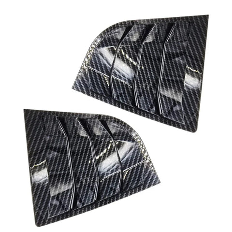 Kia K3 Forte Black Rear Window Louvers (2014-2018)