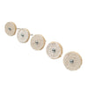 Polishing Stainless Steel 5 x 2" Sisal Cloth Buffing Wheels