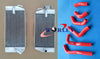 Honda CRF450R CRF450 Aluminum Radiator & Hose (2002-2004)