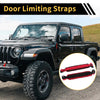 Jeep Wrangler TJ JK JKU (2007-2018) Black Red 2 x Door Limiting Straps
