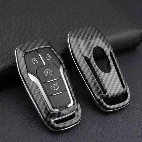 Ford Lincoln 2 x Smart Key Cover & Chain Holder