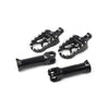 Harley Softail Street Bob Black Rear Passenger Foot Pegs with Bracket (2018-2020)