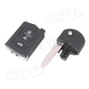 Mazda 3, 5, 6 Remote Key Case 3 Button Flip Key Shell (2004-2013)