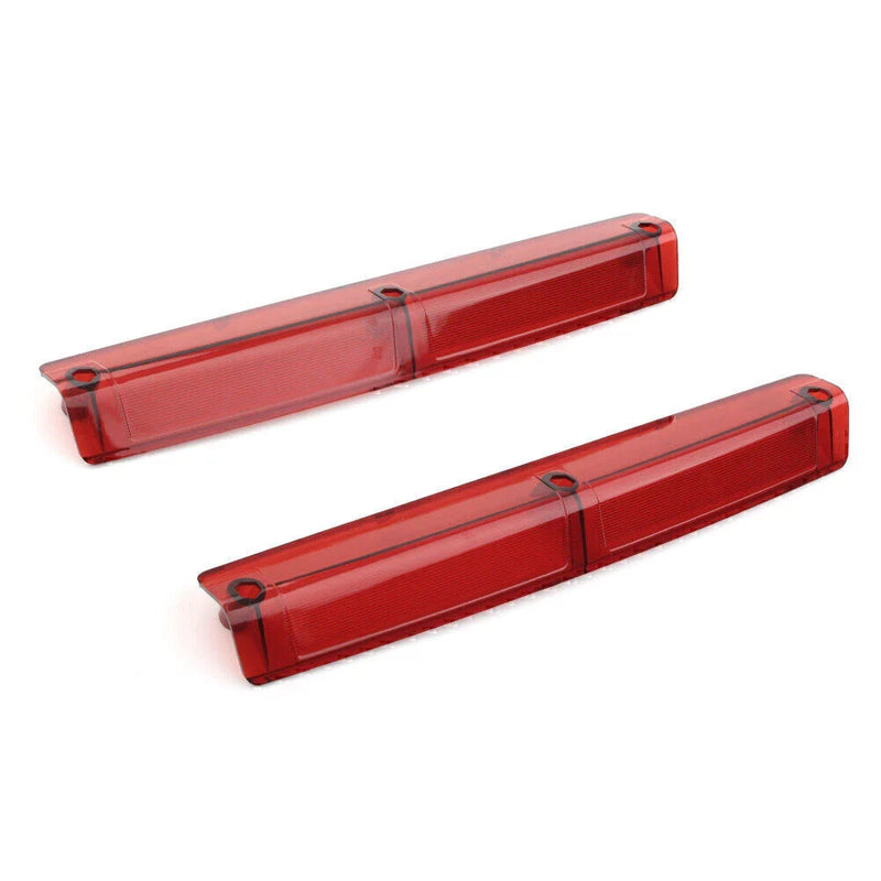 Harley Touring FLHTC Side Red Light Lens Covers (2009-2023)