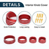 Jeep Grand Cherokee 4 x AC Media Volume 4WD Switch Knob Covers (14-21)