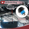 Nissan Infiniti (1102601M02) Blue Black Oil Drain Plug Set