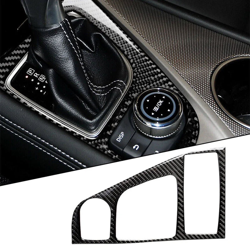 Infiniti Q50 Q60 Carbon Fiber Console Gear Shift Cover Trim (2014–19)