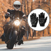Pair Motorcycle Gloves Breathable Cycling Gloves L Black Gray Polar Fleece