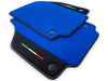 Ferrari 458 Spider Alcantara Leather Blue Floor Mats (2009-2015)