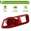 Honda Accord (2023-2025) 4 x Red ABS Interior Door Handle Bowl Cover Trim