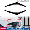 Subaru WRX STI 1 Pair / Gloss Black Tape-On Headlight Eye Lids Covers /