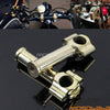 Harley Cafe Racer 1" Bars Brass 5.5" Rise Handlebar Riser
