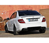 Mercedes W204 C63 AMG Gloss Black Rear Bumper Diffuser (2011-2014)