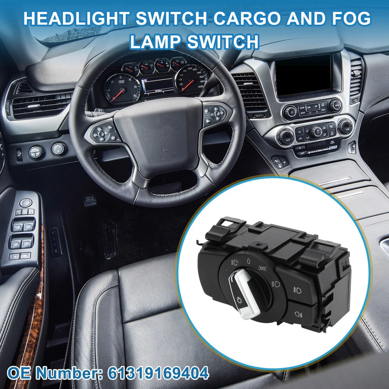 BMW 325i 335i (2008-2011) Black Plastic Headlight Switch