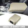 Ford F-150 (2015-2023) Faux Leather Beige Center Console Lid Armrest Cover