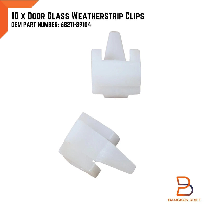 Toyota Hilux 4Runner 10x Door Glass Weatherstrip Clips (1984-1997)