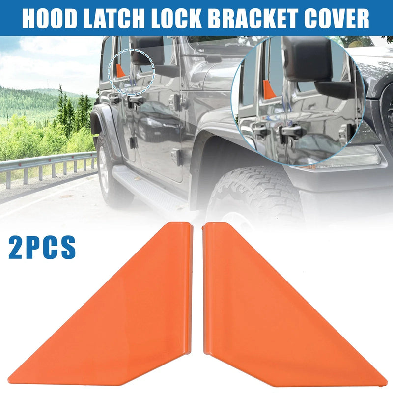 Ford Bronco (2021-2023) 2 x Rear Door Triangular Decor Cover Trim Orange