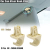 Toyota Highlander Beige Car Sun Visor Hook Clip Retainers (2001-2023)