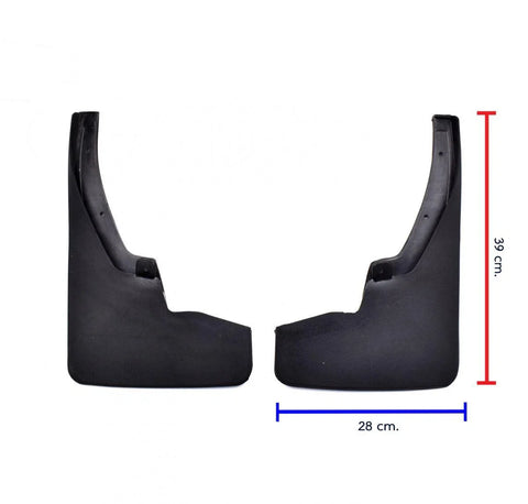 Splash Guard Rubber Mud Flaps Front LH+RH Fits Nissan Navara 2WD 2014-2017 D09