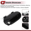 Hyundai Accent Front Right Black ABS Exterior Door Handle (2010-2017)