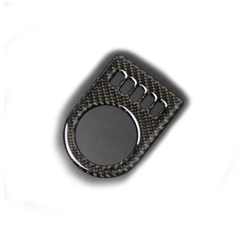 Jaguar XE XF F-PACE Carbon Fiber Gear Shift Knob Buttons Cover Trim fit