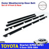 For Toyota Starlet KP60 KP61 4D Sedan 1978-84 Weatherstrip Door Belt Outer Set 4