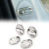 Honda, Toyota, Mazda, Hyundai 4 x Silver Car Door Lock Protective Covers