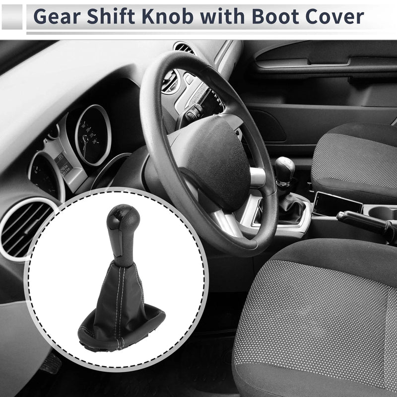 Chevrolet Spark 5-Speed Shift Knob with Boot Cover Faux Leather (2011-2015)