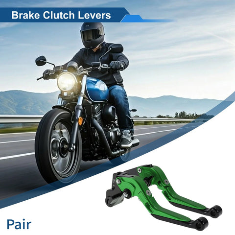 Kawasaki Z1000SX Adjustable Short Long Brake Clutch Levers Green Black