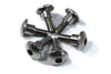 Suzuki 2 x m5 X 16mm Inox Tête de fourche Boulons Avec 6mm Épaule