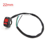 Motorcycle 3 Lines Headlight Dual Flash Warning Light ON OFF Button Switch