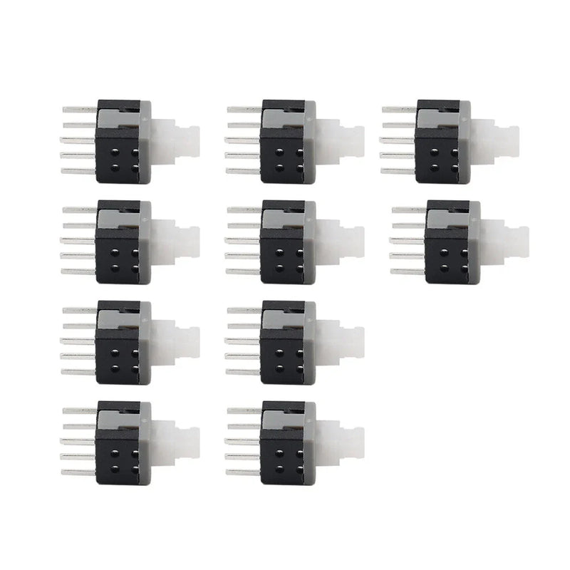 Various Models 10 x 5.8x5.8x10mm Tactile Self Lock 6 Pin Push Button Switch