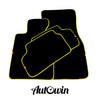 BMW 7 Series i7 G70 (2022-2026) Yellow Trim AutoWin Black Floor Mats