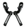 Harley 1 1/4" Adjustable Black Footrest Pegs