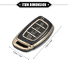 Hyundai Elantra, Sonata TPU Black Key Fob Cover (2011-2023)