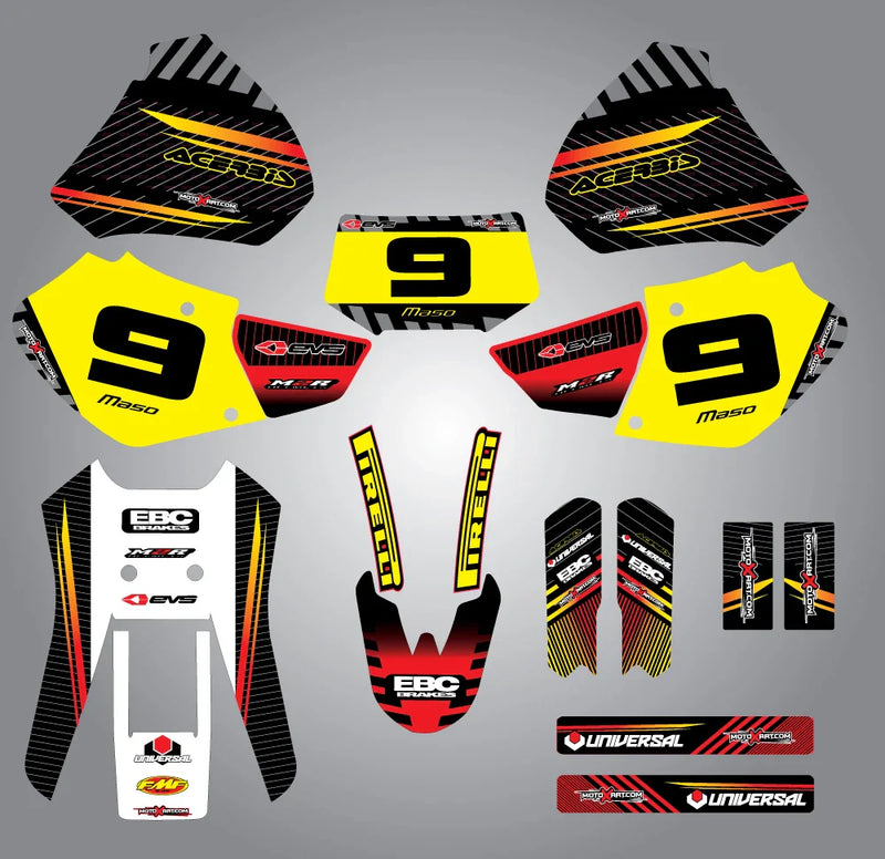 Honda XR 250 400 Full Custom Graphic Kit (1996-2004)