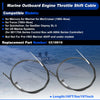 Mercury Engine CC189 2 x 16FT GEN2 Boat Outboard Throttle Shift Cable